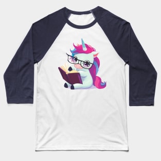 Unicorn Reader Baseball T-Shirt